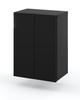 Black Wall-Hung Bathroom Cabinet 40 CM Bathroom Column Bathroom Furniture