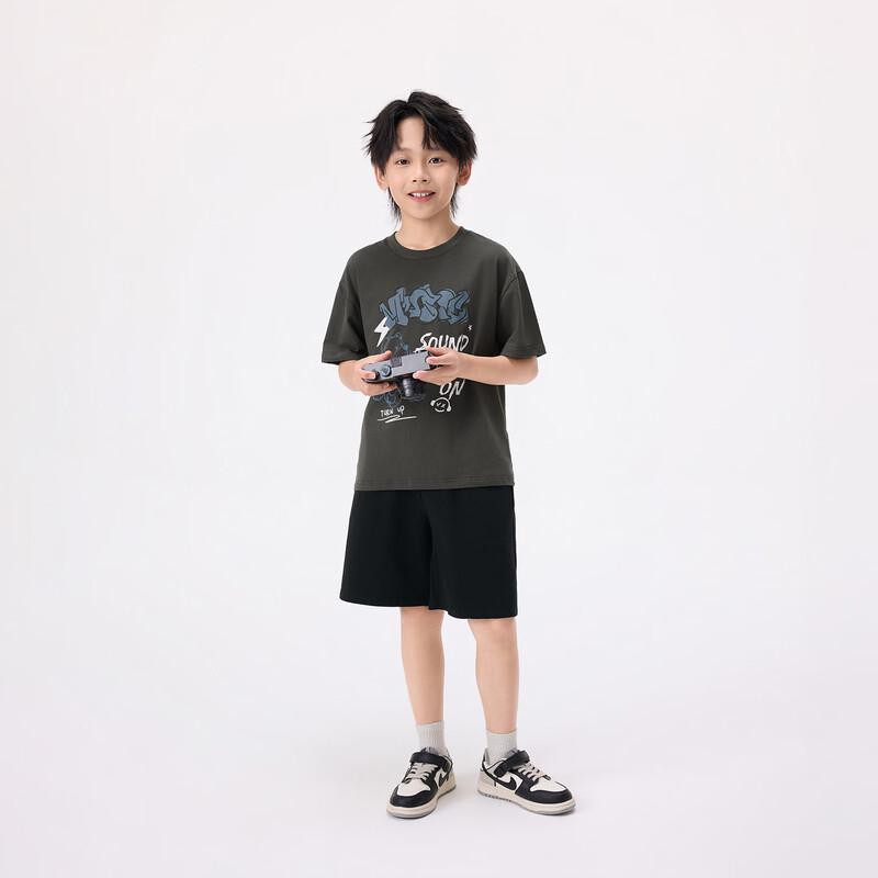Boys' Loose Casual Elastic Waist Sports Shorts - 1 Piece