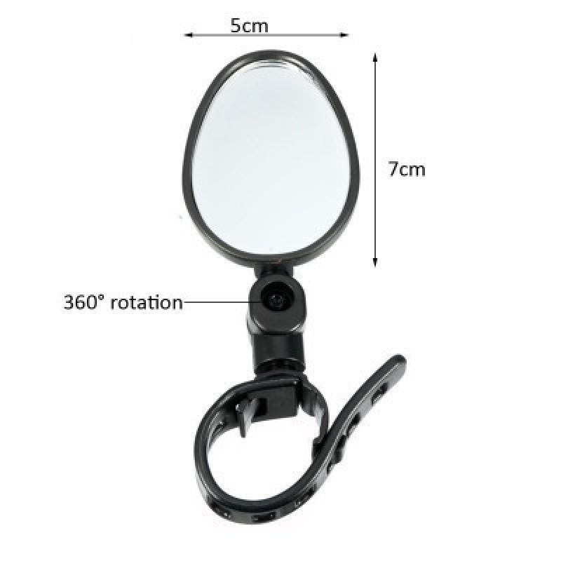

1/2Pcs 360 Degree Adjustable Rotatable Universal Cycling Handlebar Rear View Mirrors For Road Bike Oval Bicycle Rearview Mirror