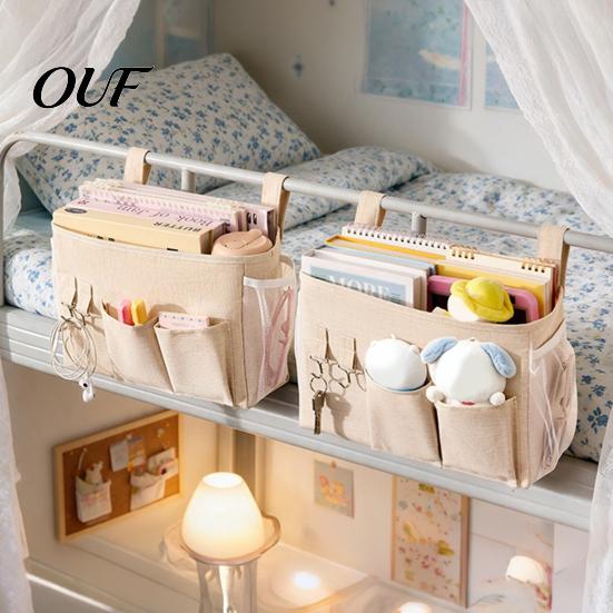 Infant Bedside Caddy Baby Crib Organizer, Multi-partition Pockets Hanging Storage Bag, Durable Portable Polyester Side for Diapers And Wipes