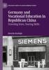 Kniha Germany and Vocational Education In Republican China : Traveling Texts, Touring Skills