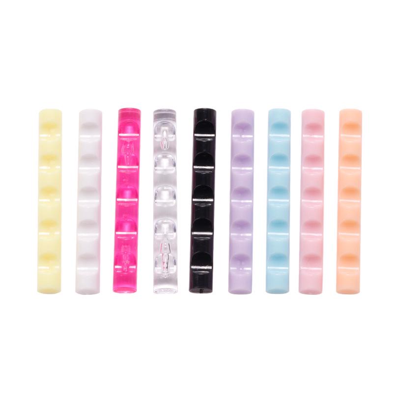 2021 Japanese Style Multi-Color Crystal Nail Art Pen Holder with 5 Grids