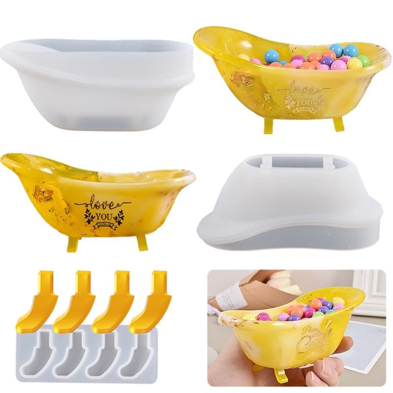 Soap Dish Resin Silicone Mold Jewelry Tray Resin Casting Mold Suitable for Diy Jewelry Dish Holder Soap Dish Storage Box