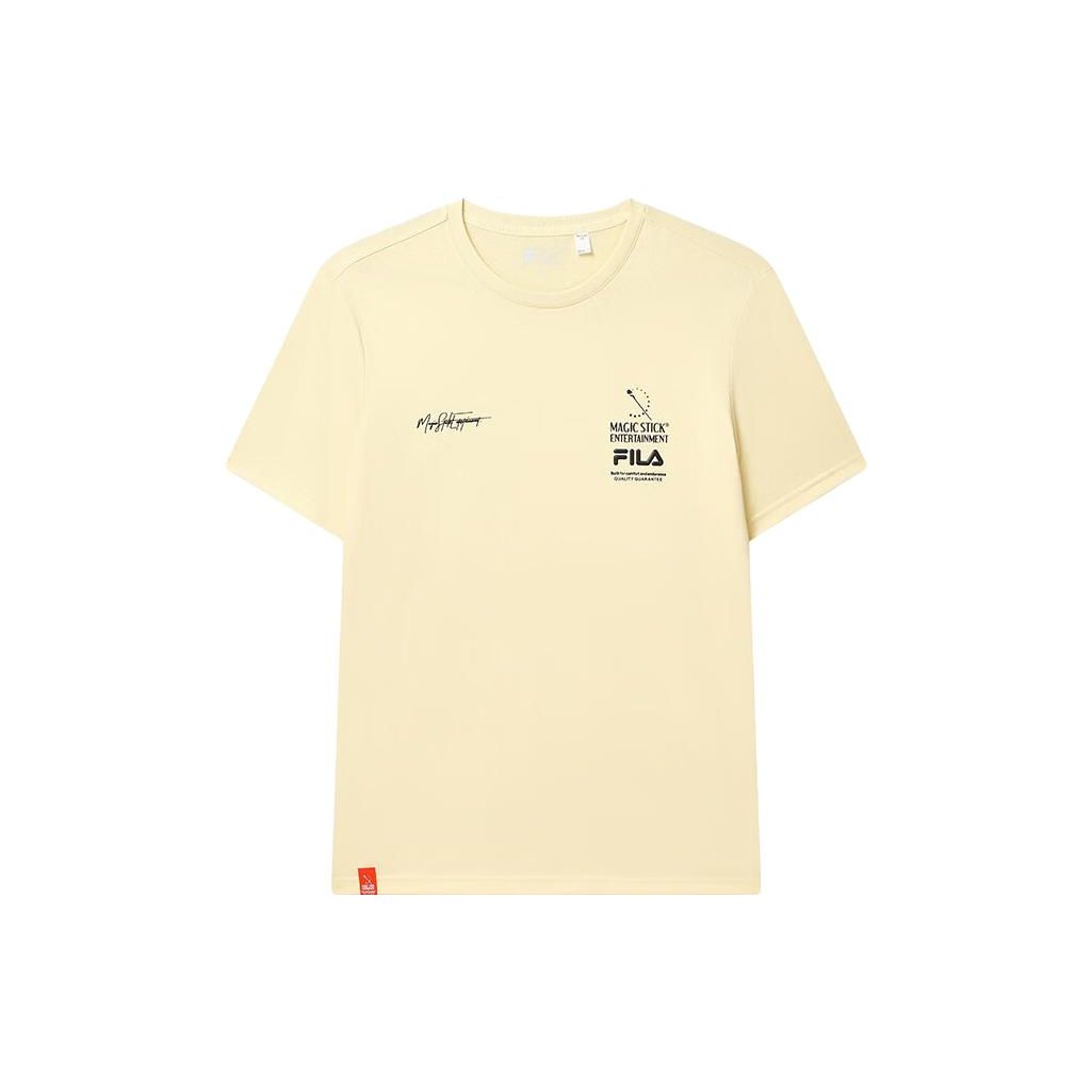 

Fila Мужская футболка с принтом букв, с круглым вырезом и короткими рукавами, топы, желтая F11M319101F-YE L