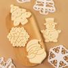 Christmas Cookie Embosser Santa Claus Baking Molds New Cookie Cutter  Kitchen Tools