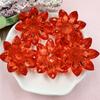 Lotus Flower Jewelry 31mm Loose Beads DIY Jewelry Accessories Acrylic Crystal For Bracelet Earring Making Beaded Materials Transparent 5pcs