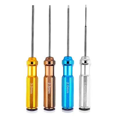 4PCS Top Quality Titanium Nitride TiNi Hexagon Screwdriver Set Maintenance Tool Set 1.5mm/2mm/2.5mm/3.0mm For RC Helicopter