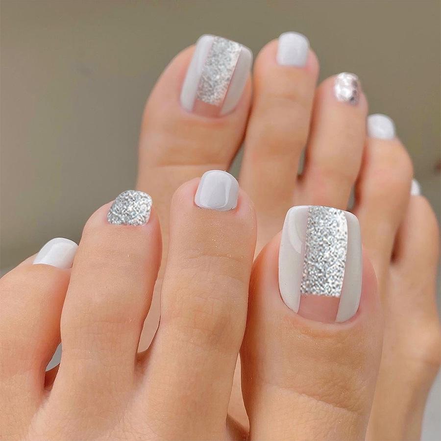 

Advanced Handmade Removable Glitter Toenail Art Patch