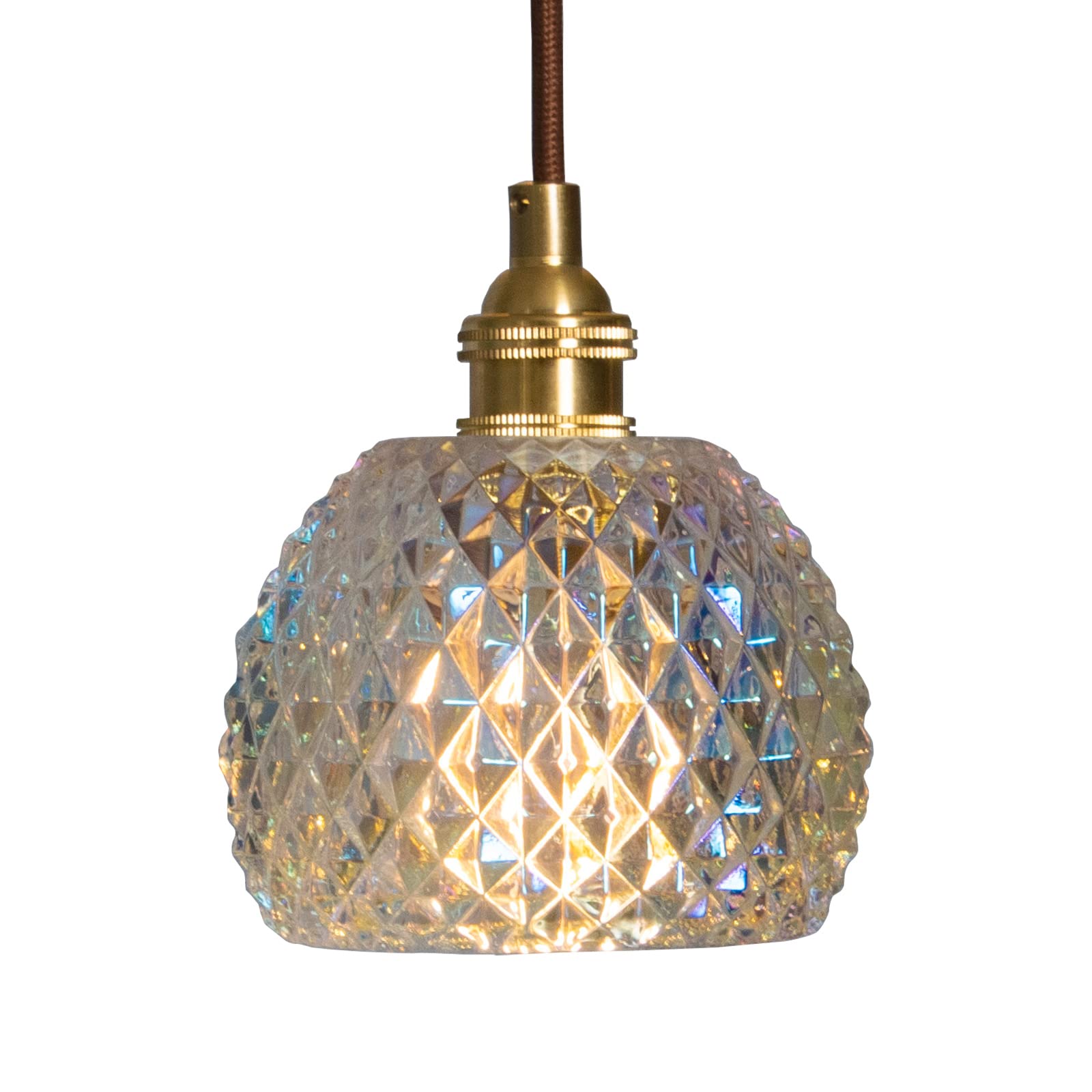 

Mura Aurora E17 Glass Pendant Light, LED-Only, Duct Rail Compatible, Ceiling Mount, Adjustable Cord, Small, Bulb Not Included, Dining Room, Saphir