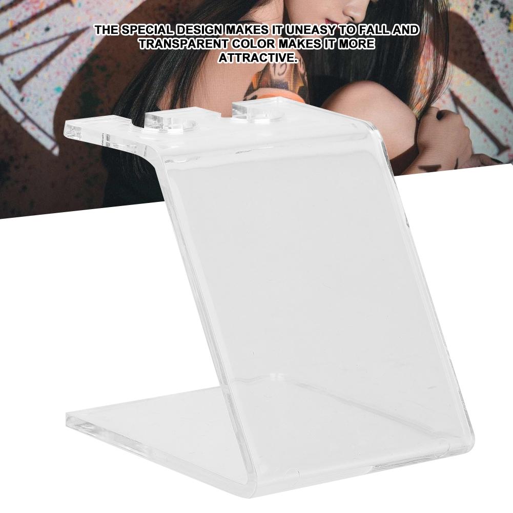 Professional Acrylic Transparent Tattoo Gun Machine Stand Holder Accessory Tool