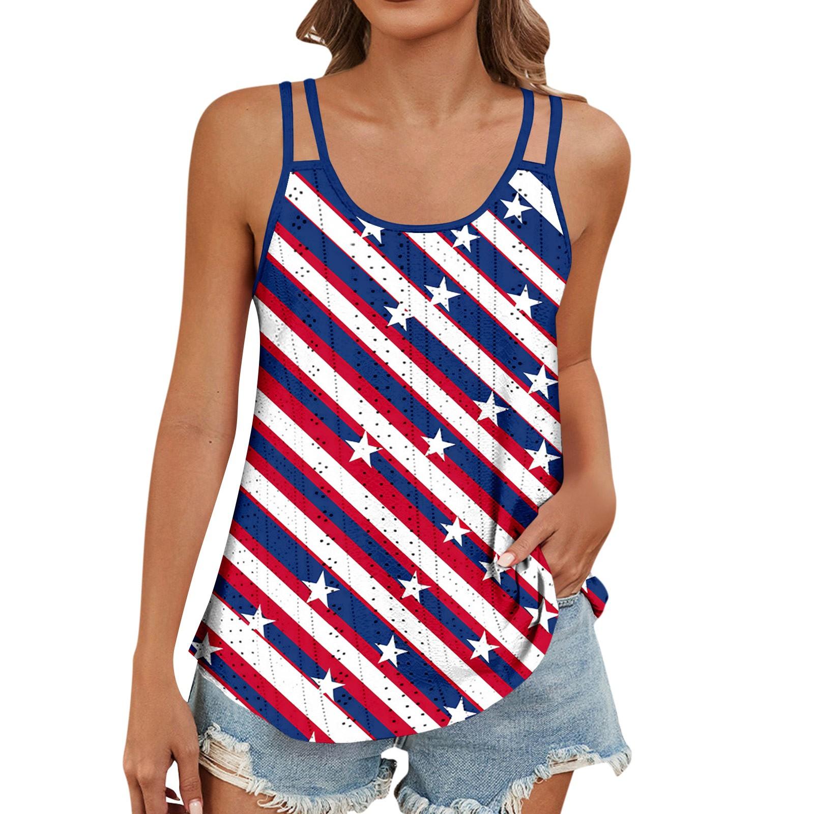 Женский модный повседневный жилет с градиентным цветным принтом и U-образным вырезом — фото 9