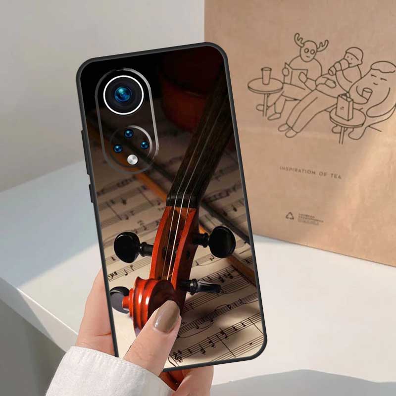 Elegant Violins Bow Sheet Music For Honor Magic 7 Lite 5 6 8 Pro Case For Honor 400 200 90 70 50 X8c X8b X9a X9b X9c X9d Win