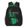 Band Rage Against The Machine Bulls On Parade Mic Backpack Student Boys Girls BookBag School Bag Shoulder Bags for Men Women