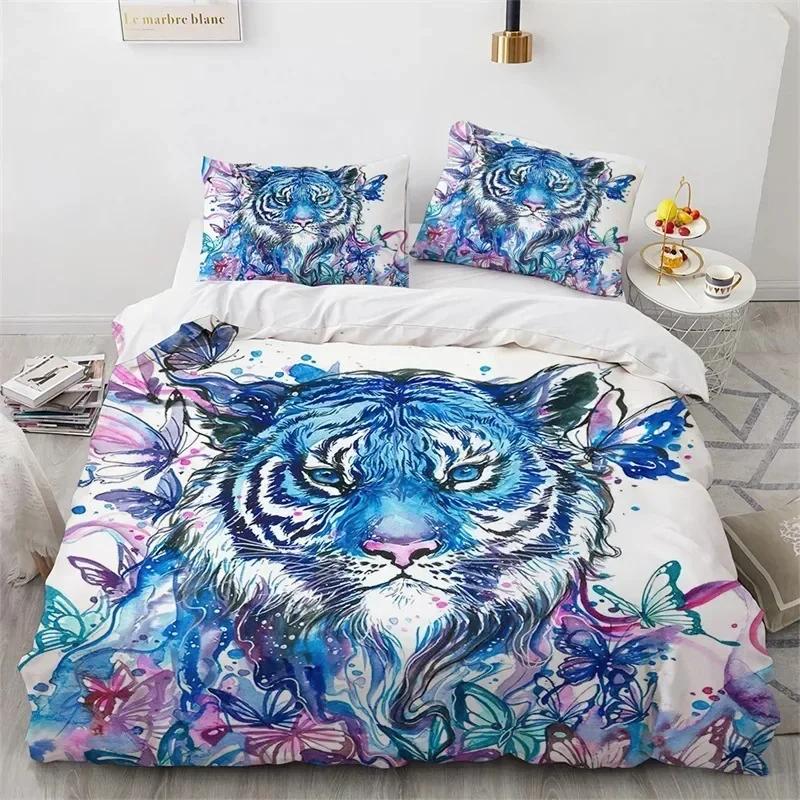 3D Wolf Fox Elk Wild Animals Bedding Set 3D Printed Suitable For Bedroom Duvet Cover Set With Pillowcases Kids Home Textile
