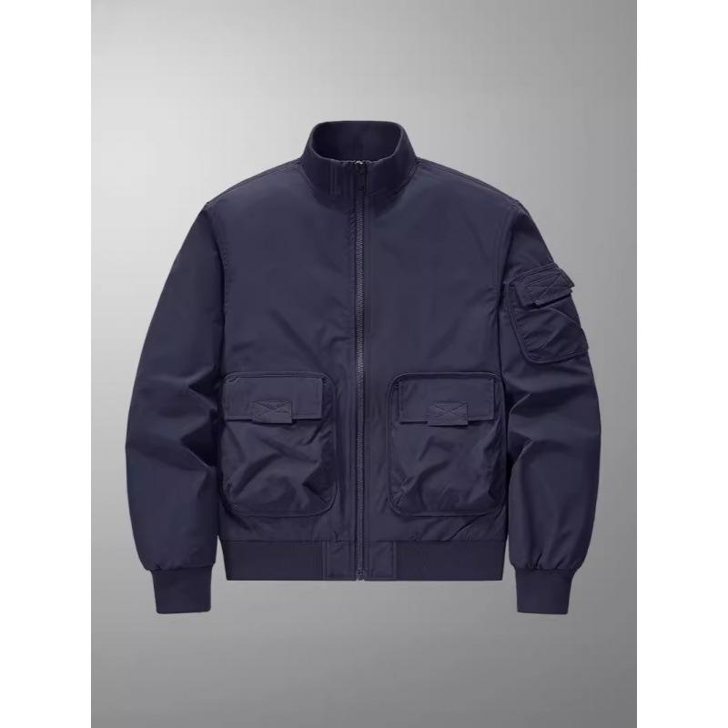 

Весенне-осенняя мужская куртка для горного кемпинга среднего возраста, функциональная, новая, верхняя одежда с воротником-стойкой, куртка с длинными рукавами 4XL синий