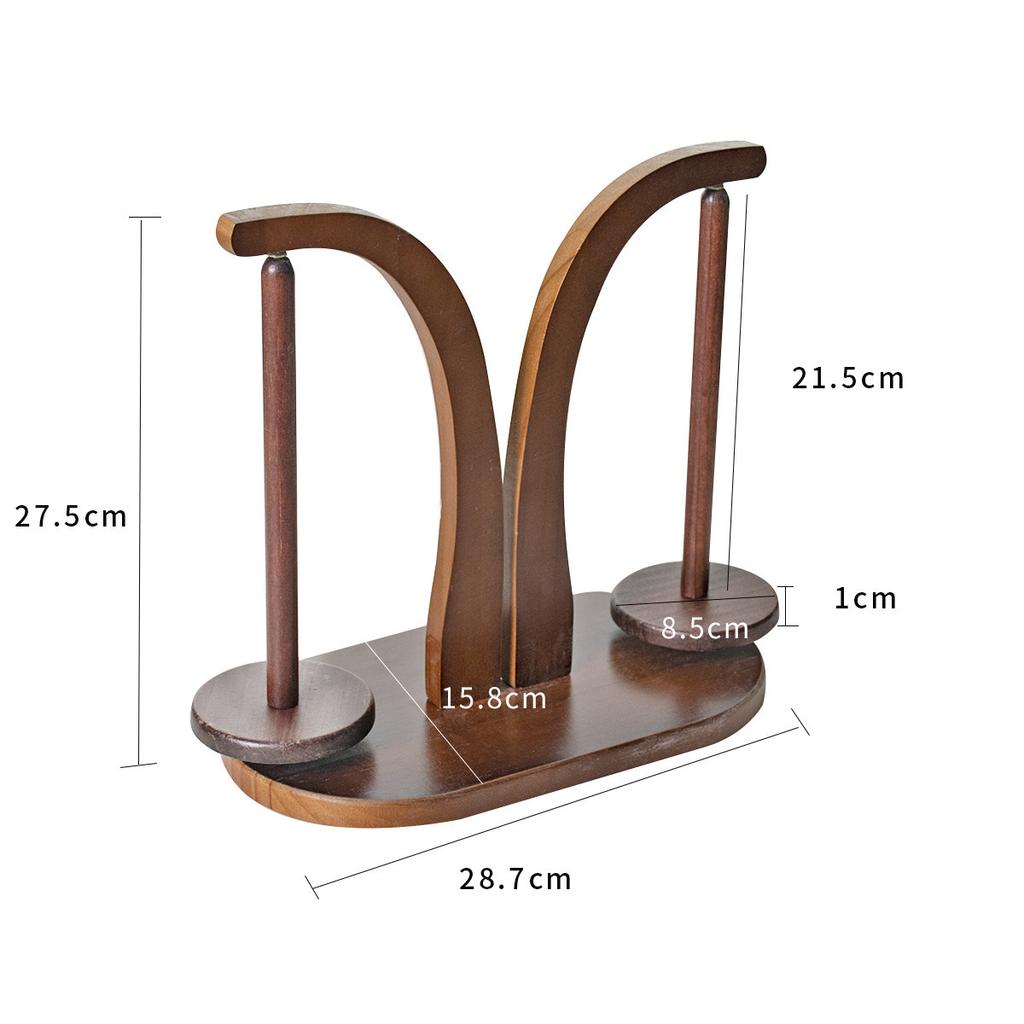 Wood Yarn Stand Yarn Spool Wool Ball Winder Magnetic Rotation Spinner Holder Spinning Home Braided Yarn Spool Storage Stand