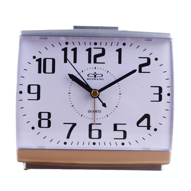 Großbuchstabe Stummer Wecker Uhr für ältere Menschen mit Nachtlichtern Einfache Studenten Kinder Wohnheim Desktop Nachttisch Schlafzimmer Schreibtischuhr