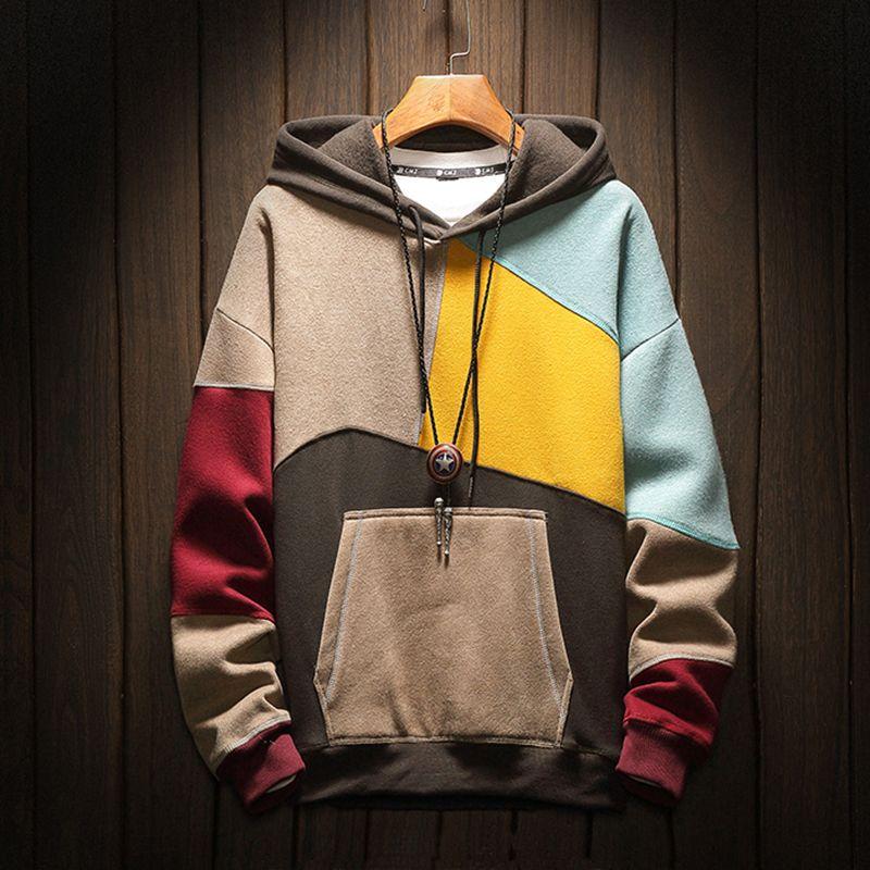 

Casual Hooded Shirt Men Pullover Hoody Casual Hooded Shirt Pullover Hoodie Khaki XXL