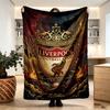 Liverpool Football Club Print Blanket - Soft & Comfortable, for Bedroom, Travel, Sofa, Home Decoration - Birthday Christmas Gift for Friend