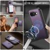 For Google Pixel 9a Case JEEHOOD J09 RFID Blocking Card Holder Leather Back Phone Cover Magnetic Case