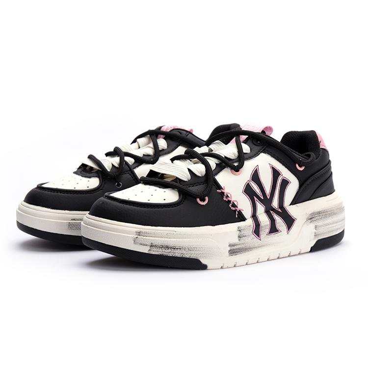 MLB Chunky Liner Low top Skateboard Shoes Unisex Black Pink 3ASXCA12N-50WHS(Team15-)