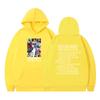 New Spring and Autumn American High Street Kanye Men's and Women's Same Spoofing Character Graffiti Alphabet Hooded Sweater