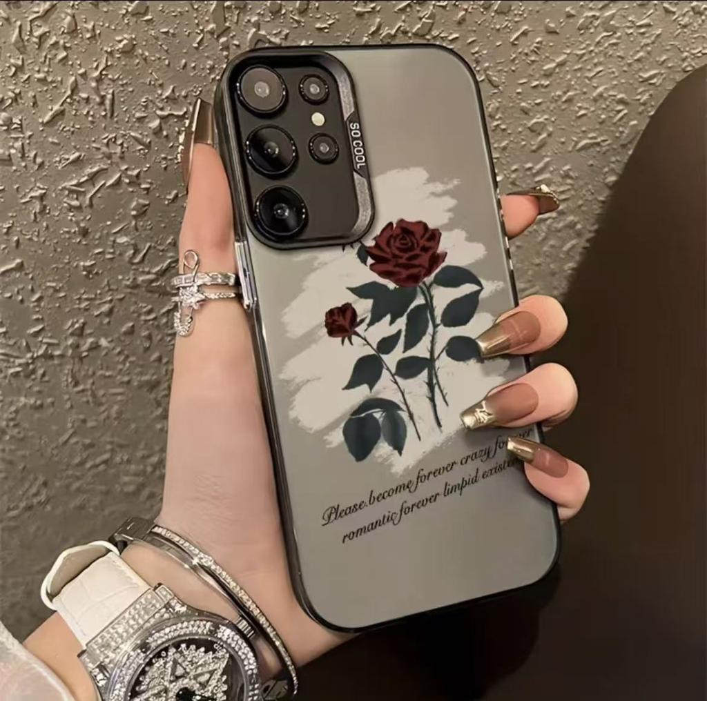 The new rose is suitable for Samsung Galaxy S25 mobile phone case Samsung S24 ULTRA foreign trade S21