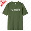 Im Stupid Best Friends Matching Im with Stupid Tshirt Funny Couple Men Women Pair Tees High Quality Cotton Unisex Humor Tops