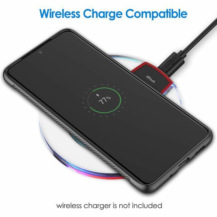 Slim Case - JETECH - 3524 - Compatible Samsung Galaxy S20 Plus - Shockproof - Flexible - Black