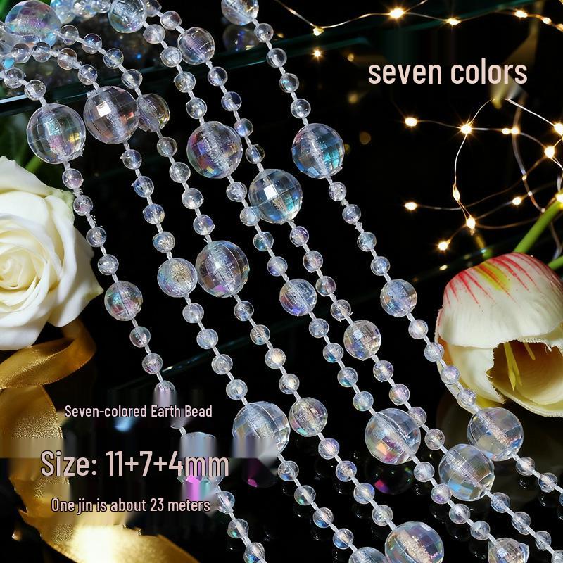 10mm UFO Acrylperlen für Hochzeitsgirlande, Gangläufer oder Kronleuchterdeko