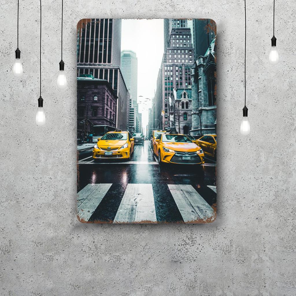 de niro taxi driver movie Retro Vintage Tin Sign Poster Decorative Plaque Metal Plate Wall Decor