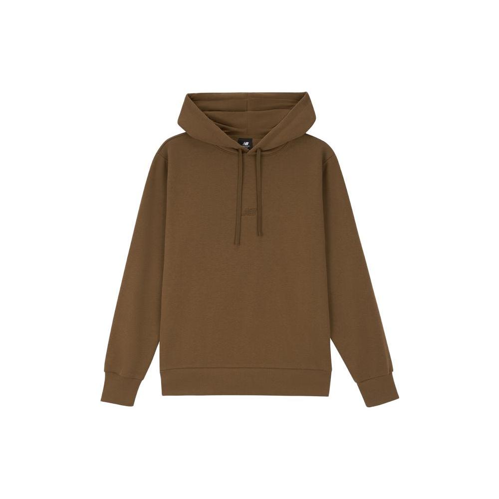 New Balance Sweatshirts Men's Brown Hooded Moderate Regular AMT33335-DHE