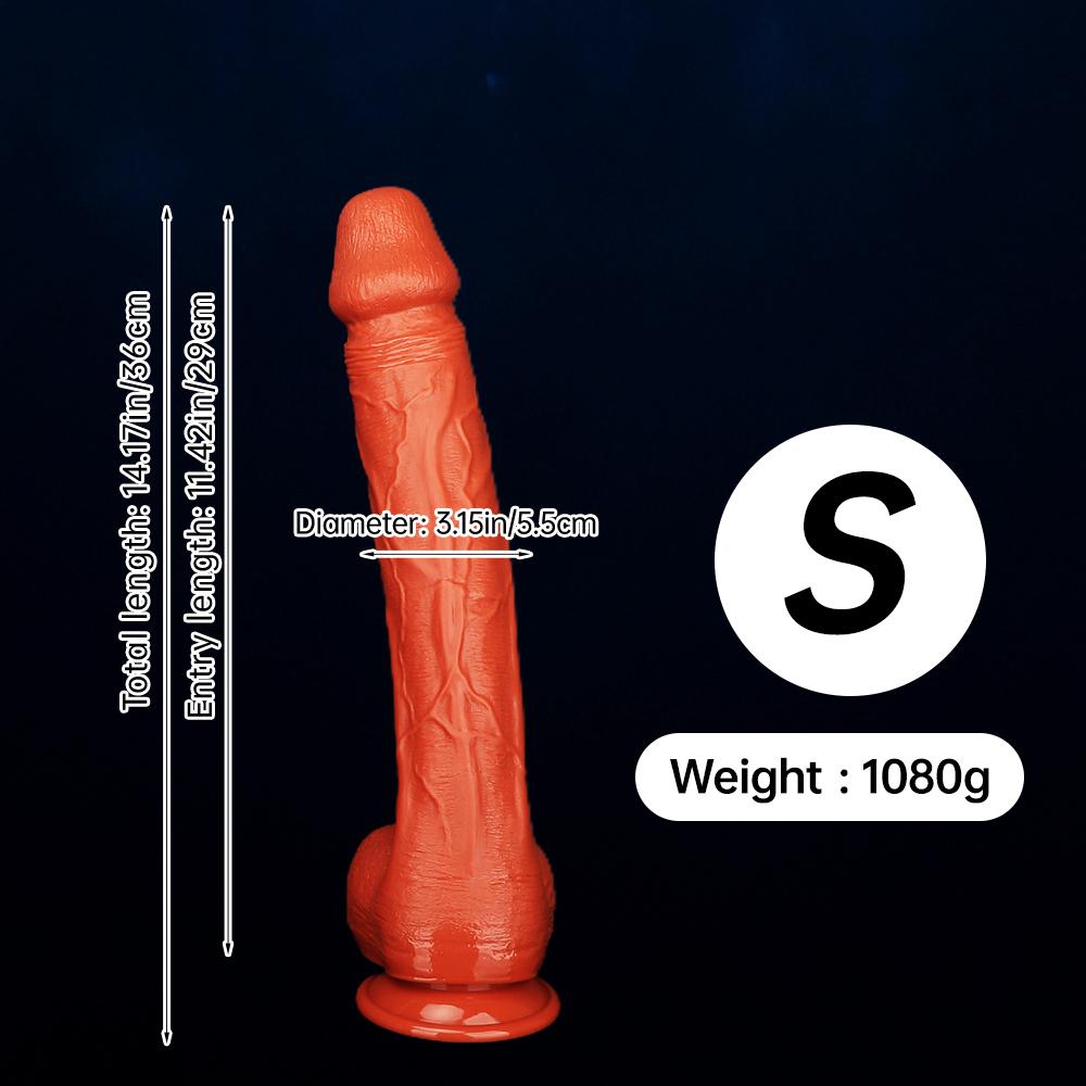 Großer Dildo Analplug mit Saugnapf Gewinde Analkugeln Analdildo Fisting Realistischer Penis