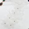 White Heavy Industry Nail Drill Three-Dimensional Flower Lace Wedding Dress Dress Accessories Decorative Accessories Cloth Stickers