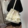 Summer Design Thin Yarn Sweet Women's Tote Bag Casual Lazy Style Big Bag 2026 High Quality Lace Small Skirt Shoulder Bags