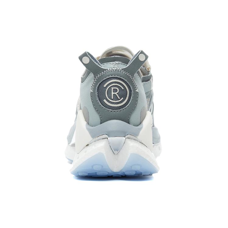 Li Ning Shadow CRC  Comfortable And Trendy Abrasion Resistant Breathable Low top Running Shoes Men's Gray White ARHR087-3