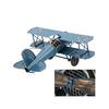 Flugzeugmodell-Dekoration, Vintage-Doppeldecker, Handgefertigte Heimdekorationen, Schreibtischdekoration, Schreibtischdekoration, Flugzeug
