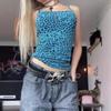 Cross-Border New American Leopard Print Sexy Gyaru All-Match Fashion Street Style Temperament Sleeveless Slim Fit Sling Top