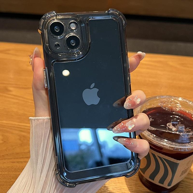 Luxury Acrylic Shockproof Transparent Phone Case For iPhone 16 15 14 13 12 11 Pro Max X XR XS Plus Bumper Hard Clear Back Cover