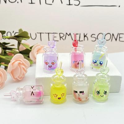 5Pcs Mini Luminous Juice Cup Glow In The Dark Miniature Ornament Tiny Drink