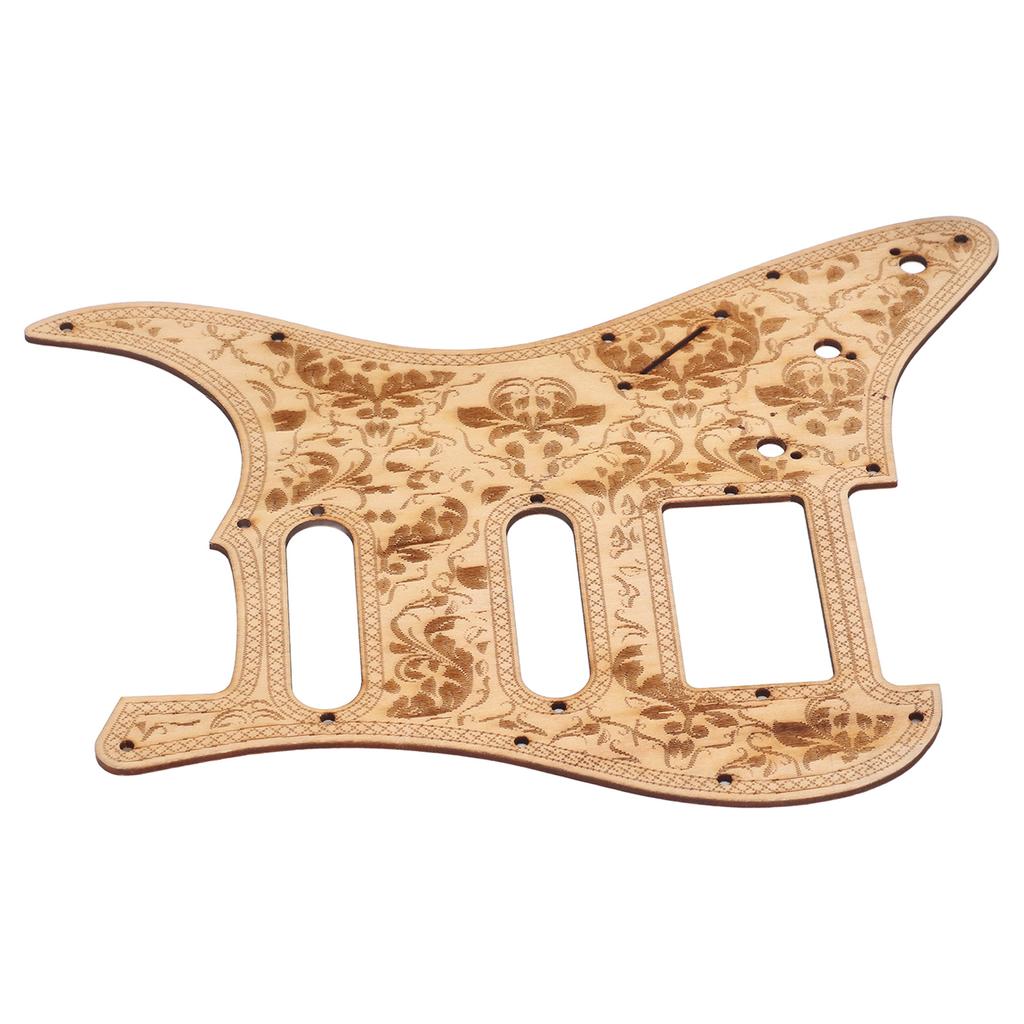 Electric Guitar Pickguard Maple Wood Carving Anti Scratch Guard Plate for ST Guitar