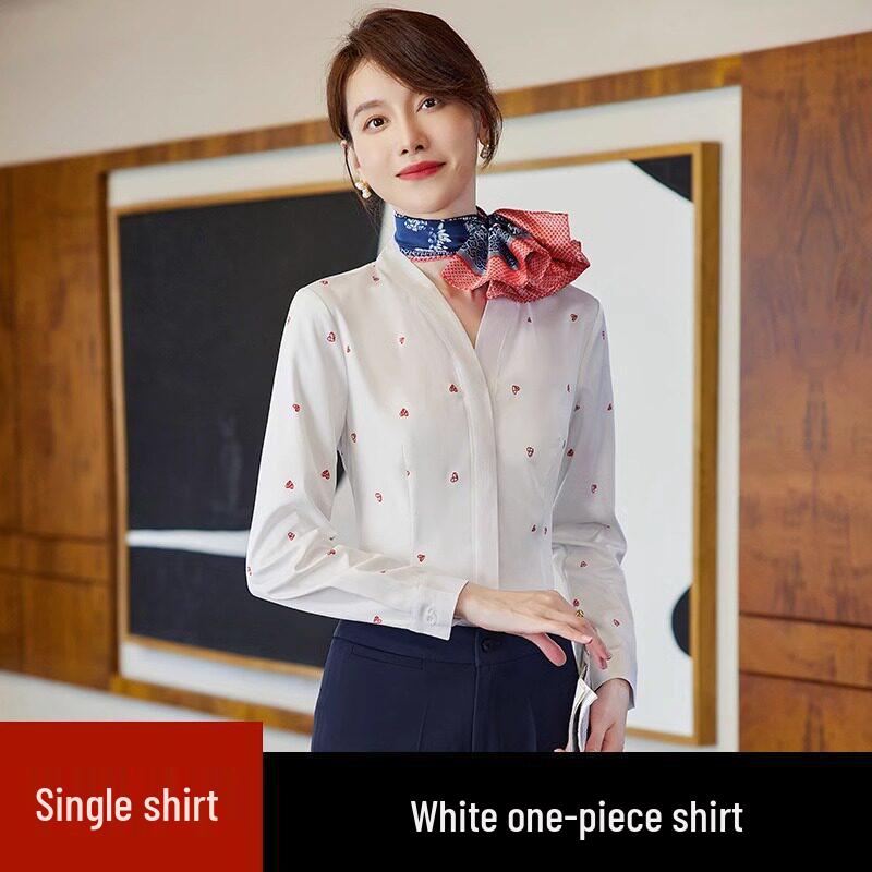 China Southern Airlines Flight Attendant Professional Suit: High-End Rose Red Vest and Dress Reception Uniform