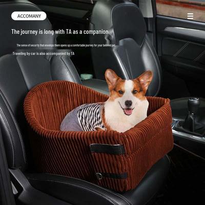 Box Bracciolo Portatile per Sedile Auto per Animali Domestici e Letto da Viaggio per Cani