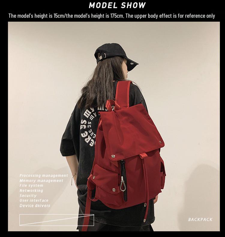 Large Capacity Cross-Border Student Backpack - Unisex Double Shoulder Bag in Korean Academy Style