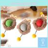 C Type Usb Rechargeable Cat Light Toy Plush Ball Intelligent Rolling Pet Toys