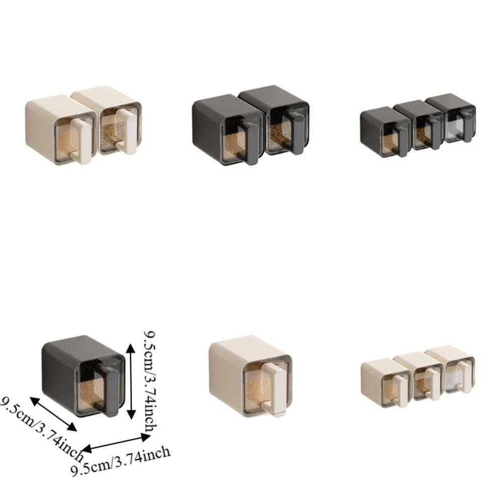 No Punch Spice Storage Rack Wall-Mounted Kitchen Seasoning Jar Easy Installation Salt Jars  Cooking