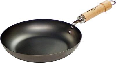 Riverlight Kiwami JAPAN Iron Frying Pan 20cm Iron Nitride Nitriding Compatible with IH Rust Resistant Made In Japan J1220