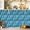 10 Piezas Pegatinas de Pared Mosaico Planas Sencillas Ladrillo de Imitación Decoración de Dormitorio Impermeables Autoadhesivas Papel Tapiz de Azulejo Decoración de Armario de Cocina