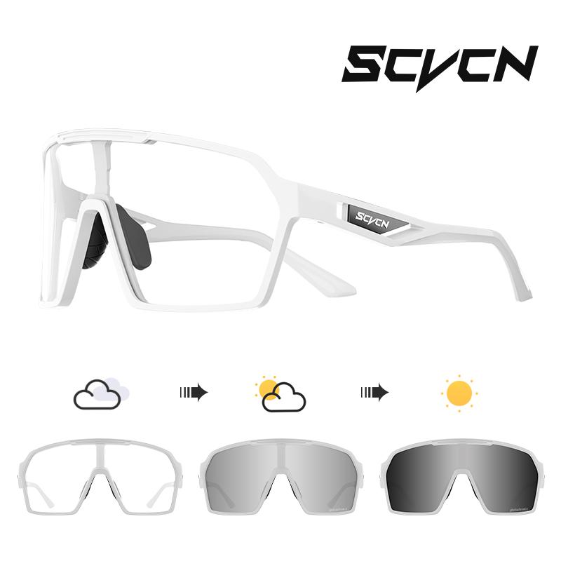SCVCN Outdoor Photochromic Sunglasses Bicycle UV400 Eyewear Sale Sports Bike Glasses Women Driving Cycling Glasses Man MTB Road 7