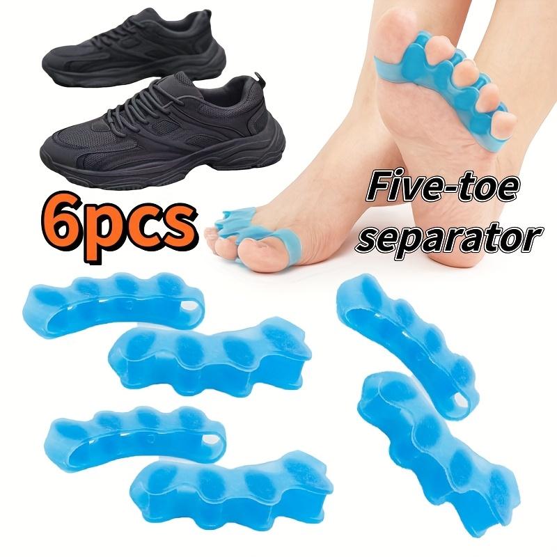 

6pcs Toe Separators Pads - Adjustable, Non- Foot Aid for Men & Women, Blue/Pink Toe Spacers for Bunions, Hammertoes